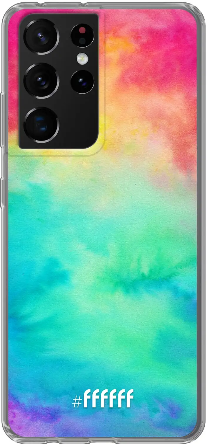 Rainbow Tie Dye Galaxy S21 Ultra