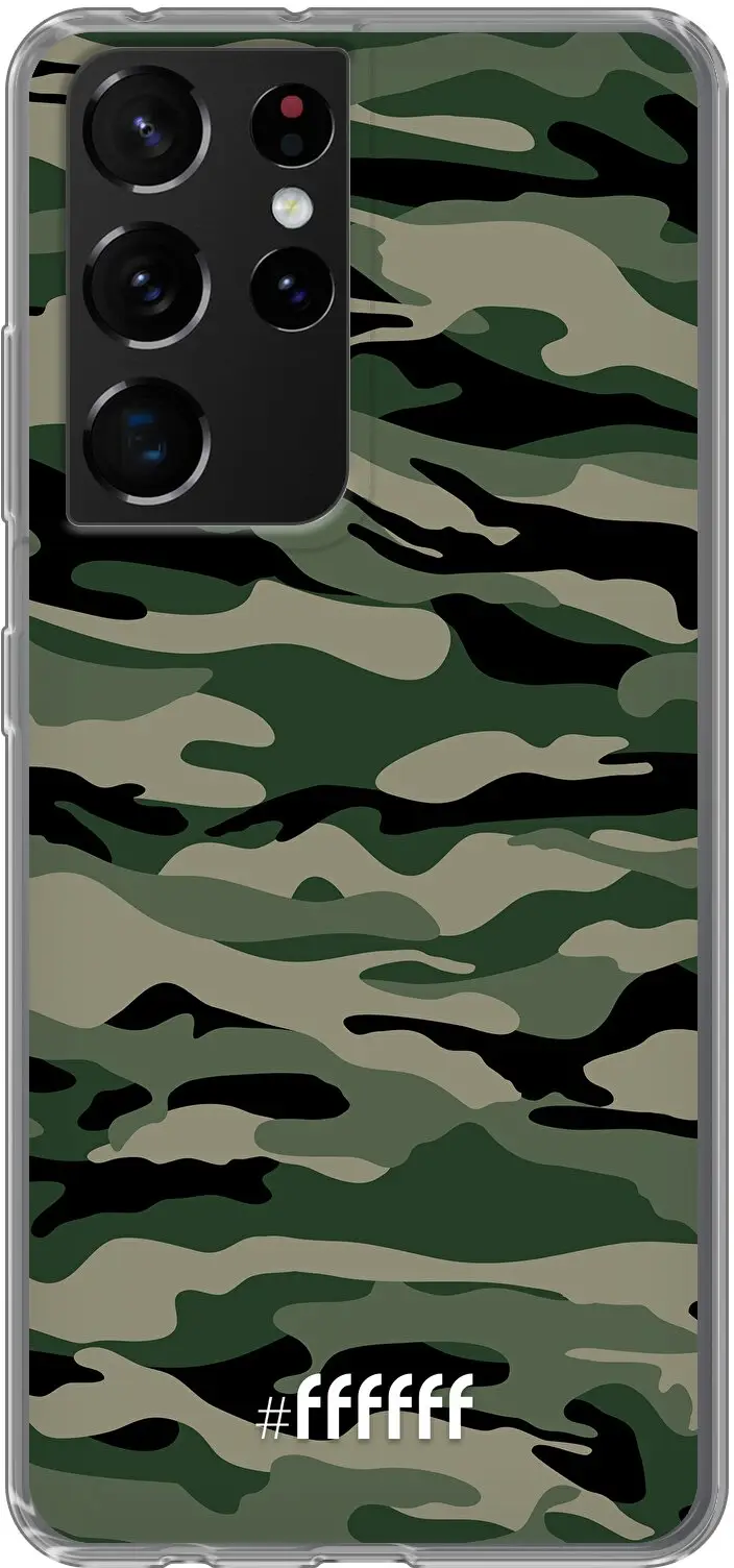 Woodland Camouflage Galaxy S21 Ultra