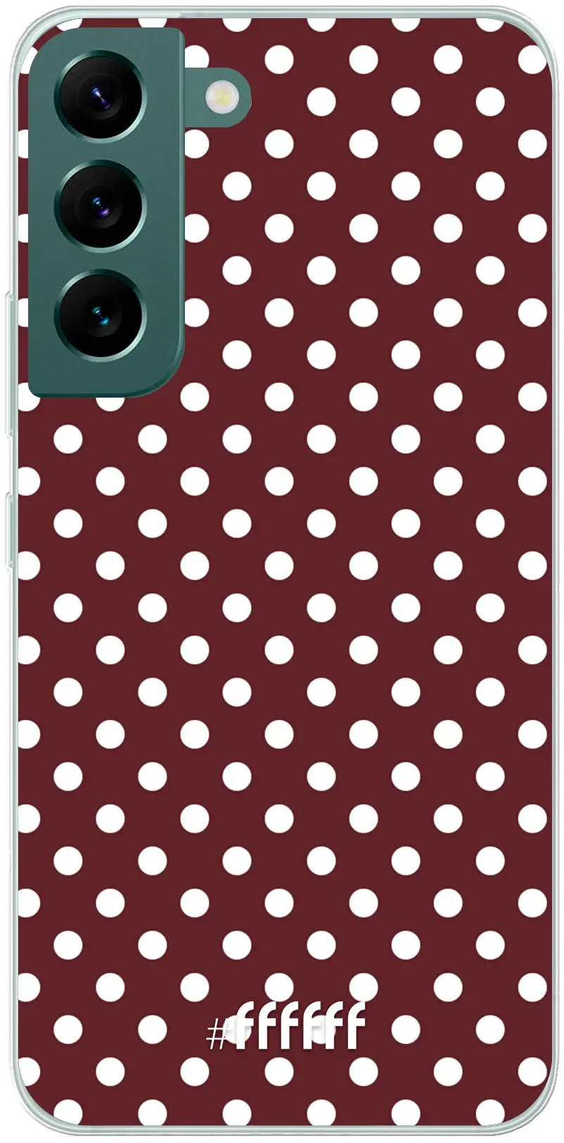 Burgundy Dots Galaxy S22