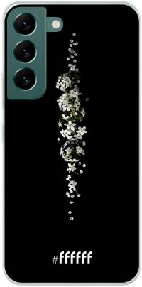 White flowers in the dark Galaxy S22