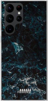 Dark Blue Marble Galaxy S22 Ultra