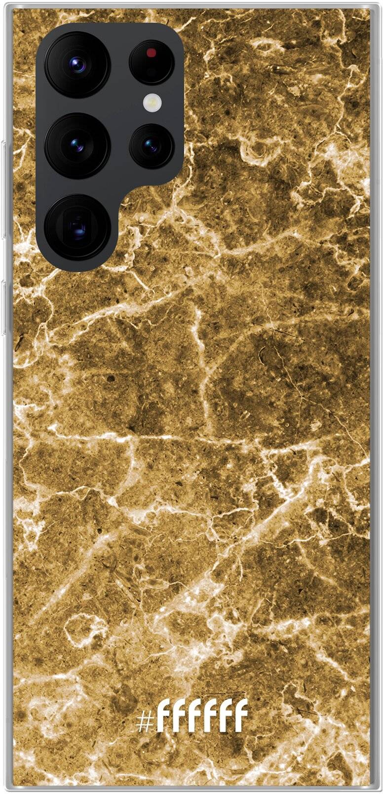 Gold Marble Galaxy S22 Ultra