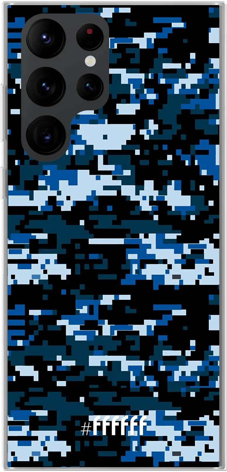 Navy Camouflage Galaxy S22 Ultra