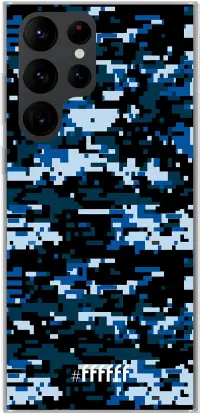 Navy Camouflage Galaxy S22 Ultra