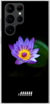 Purple Flower in the Dark Galaxy S22 Ultra