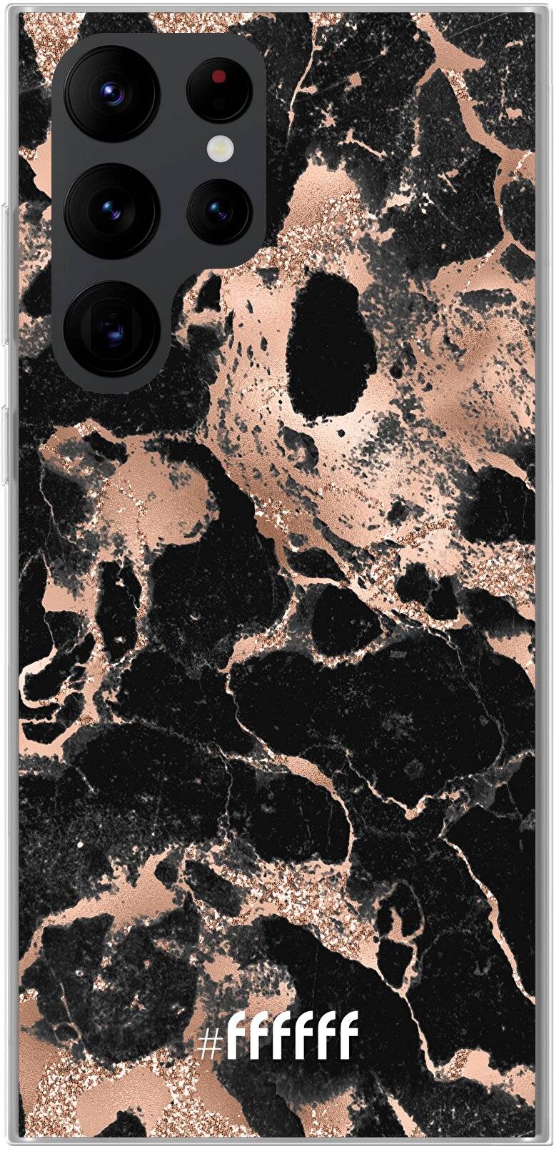 Rose Gold Marble Galaxy S22 Ultra