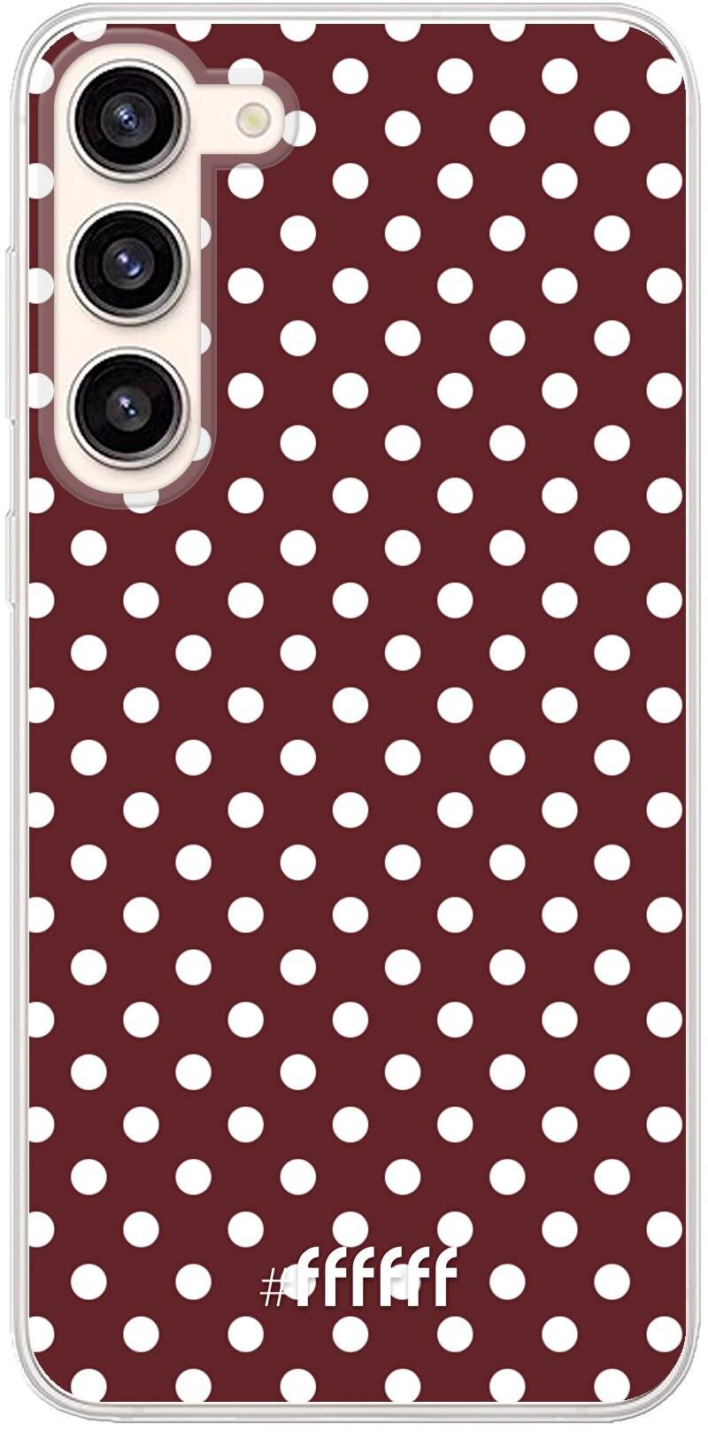 Burgundy Dots Galaxy S23 Plus