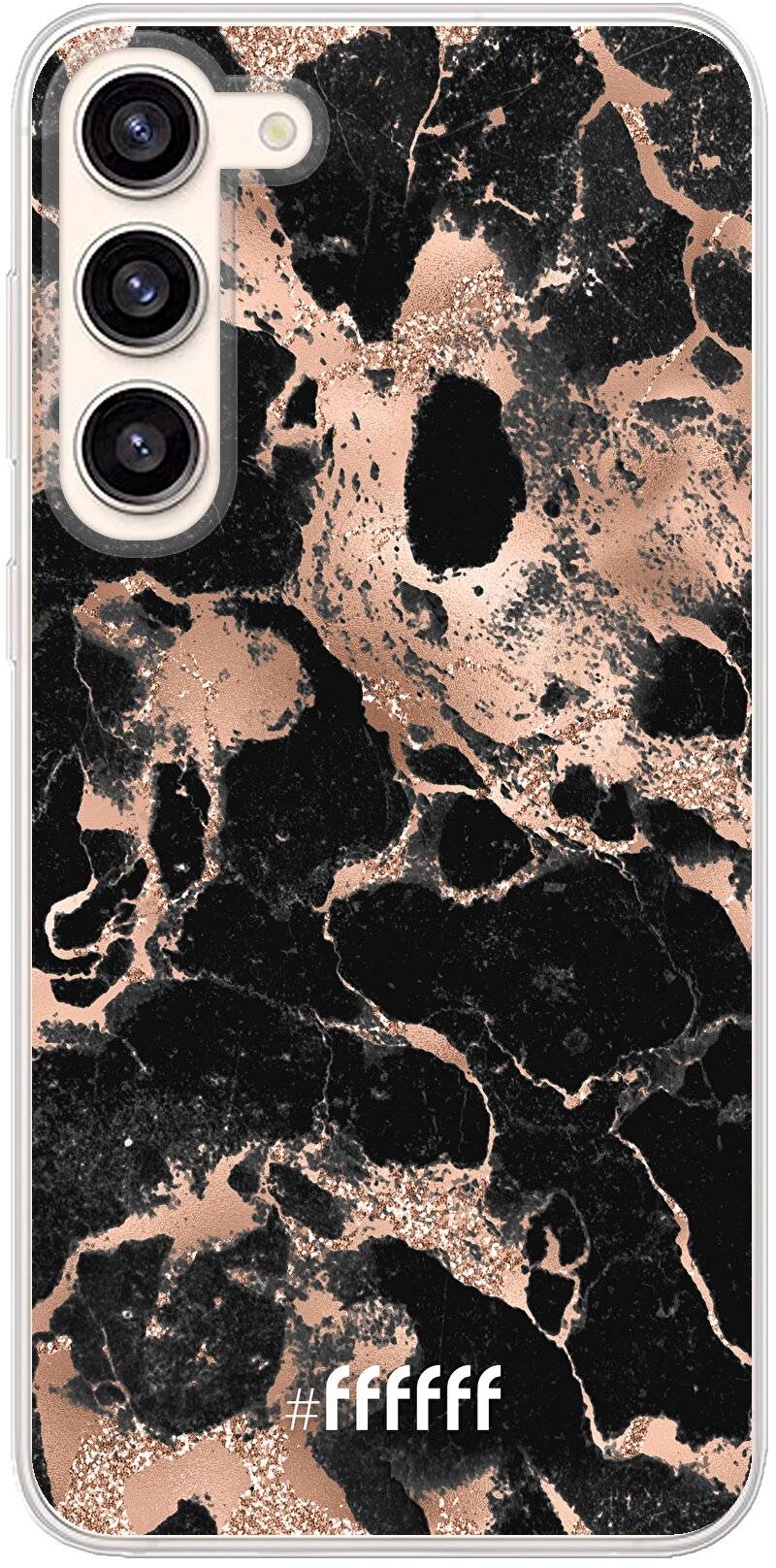 Rose Gold Marble Galaxy S23 Plus
