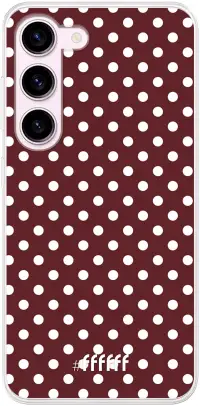 Burgundy Dots Galaxy S23