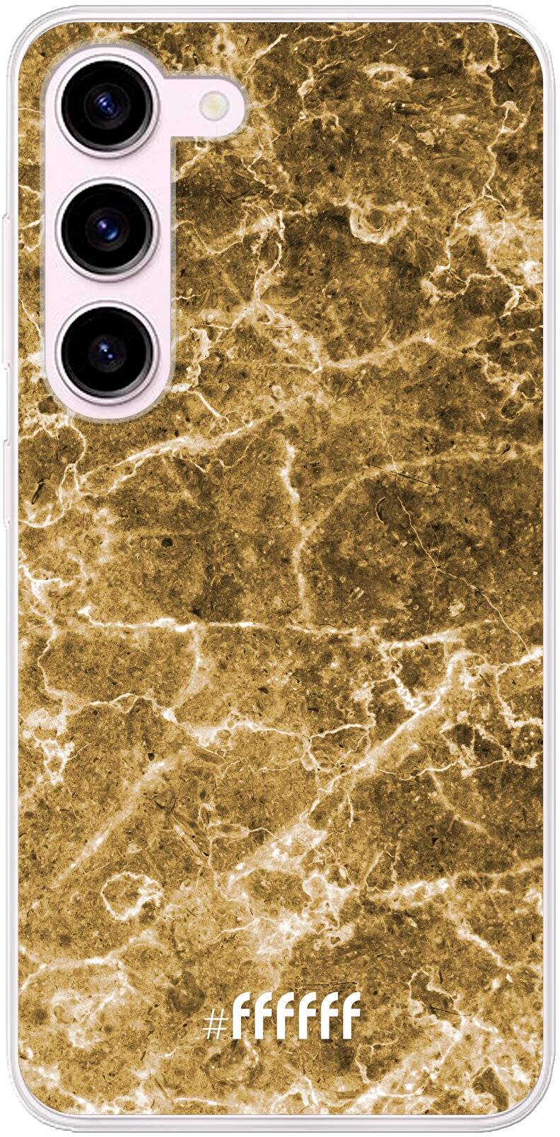 Gold Marble Galaxy S23
