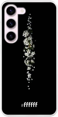 White flowers in the dark Galaxy S23