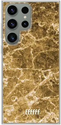 Gold Marble Galaxy S23 Ultra