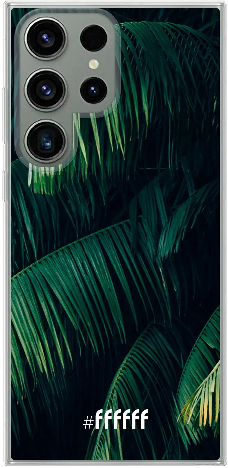 Palm Leaves Dark Galaxy S23 Ultra