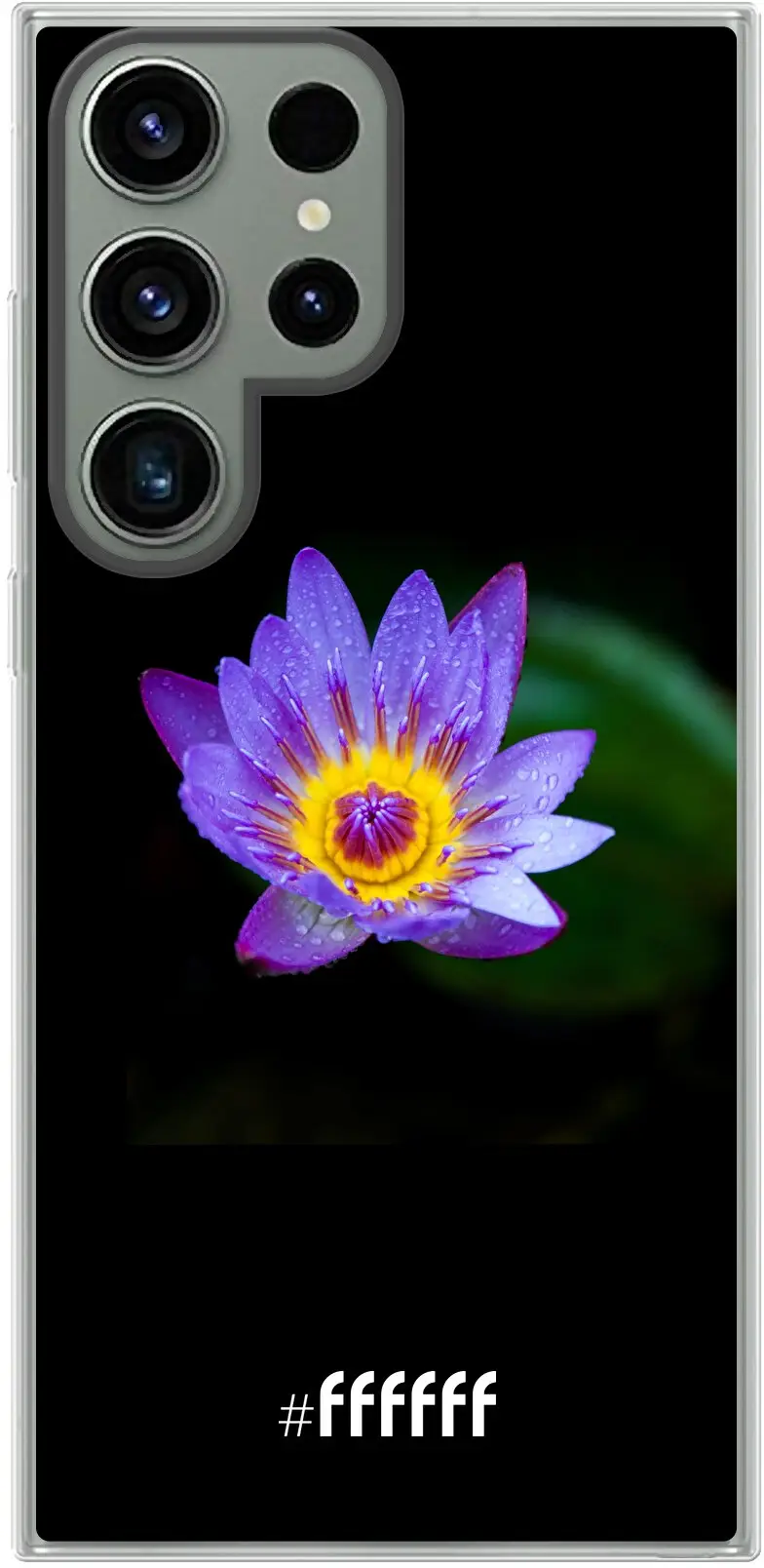 Purple Flower in the Dark Galaxy S23 Ultra