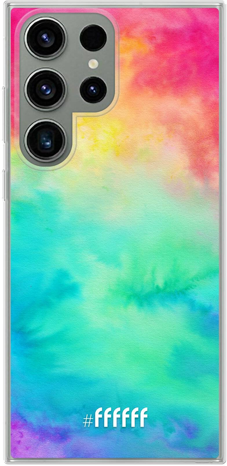 Rainbow Tie Dye Galaxy S23 Ultra