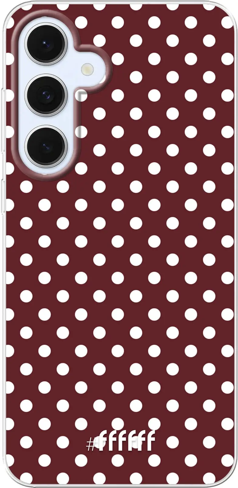 Burgundy Dots Galaxy S24 FE