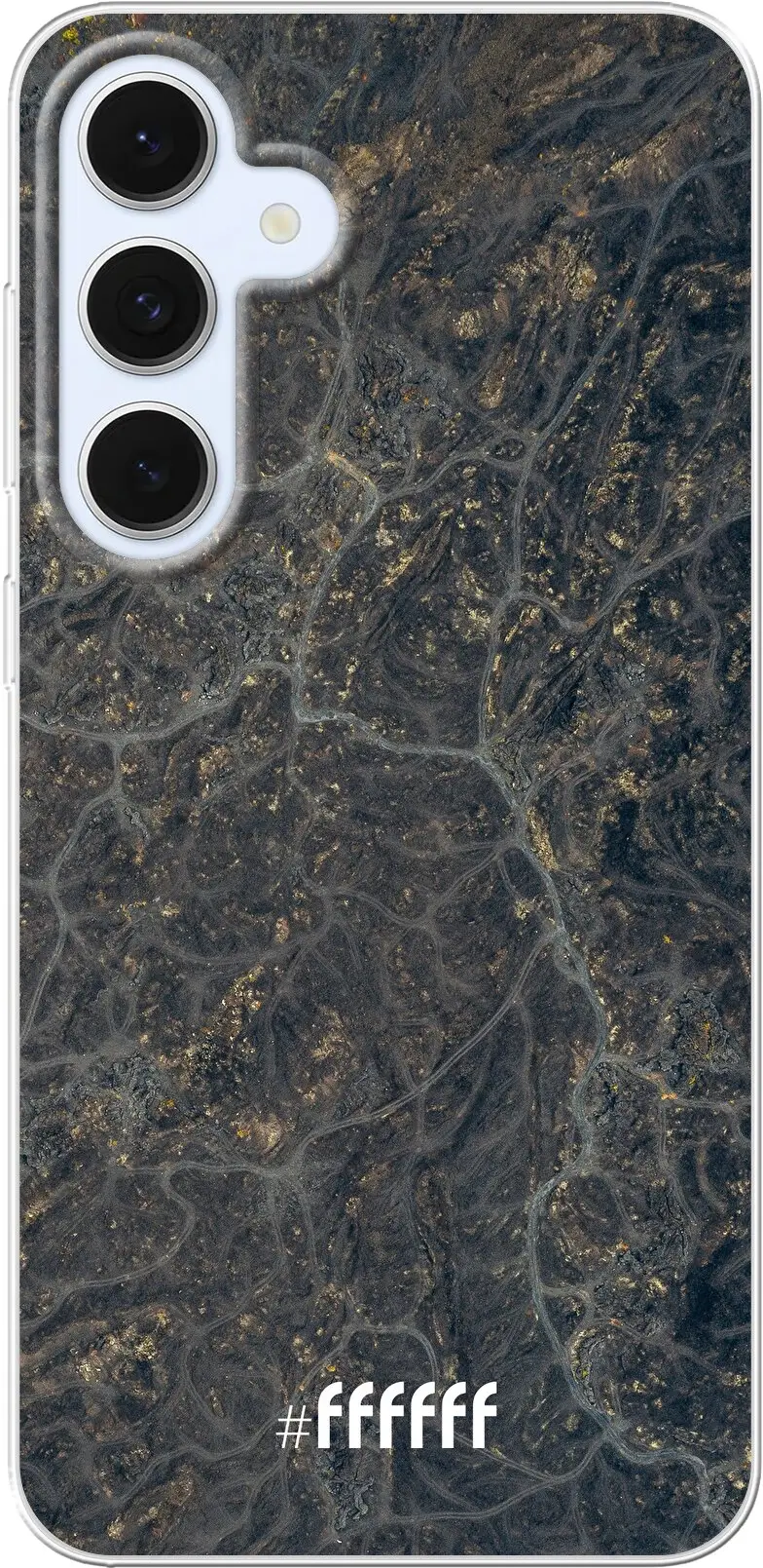 Golden Glitter Marble Galaxy S24 FE