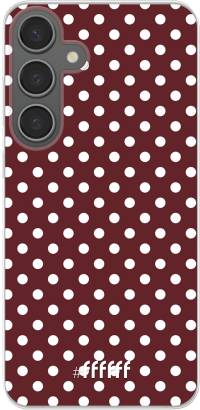 Burgundy Dots Galaxy S24 Plus