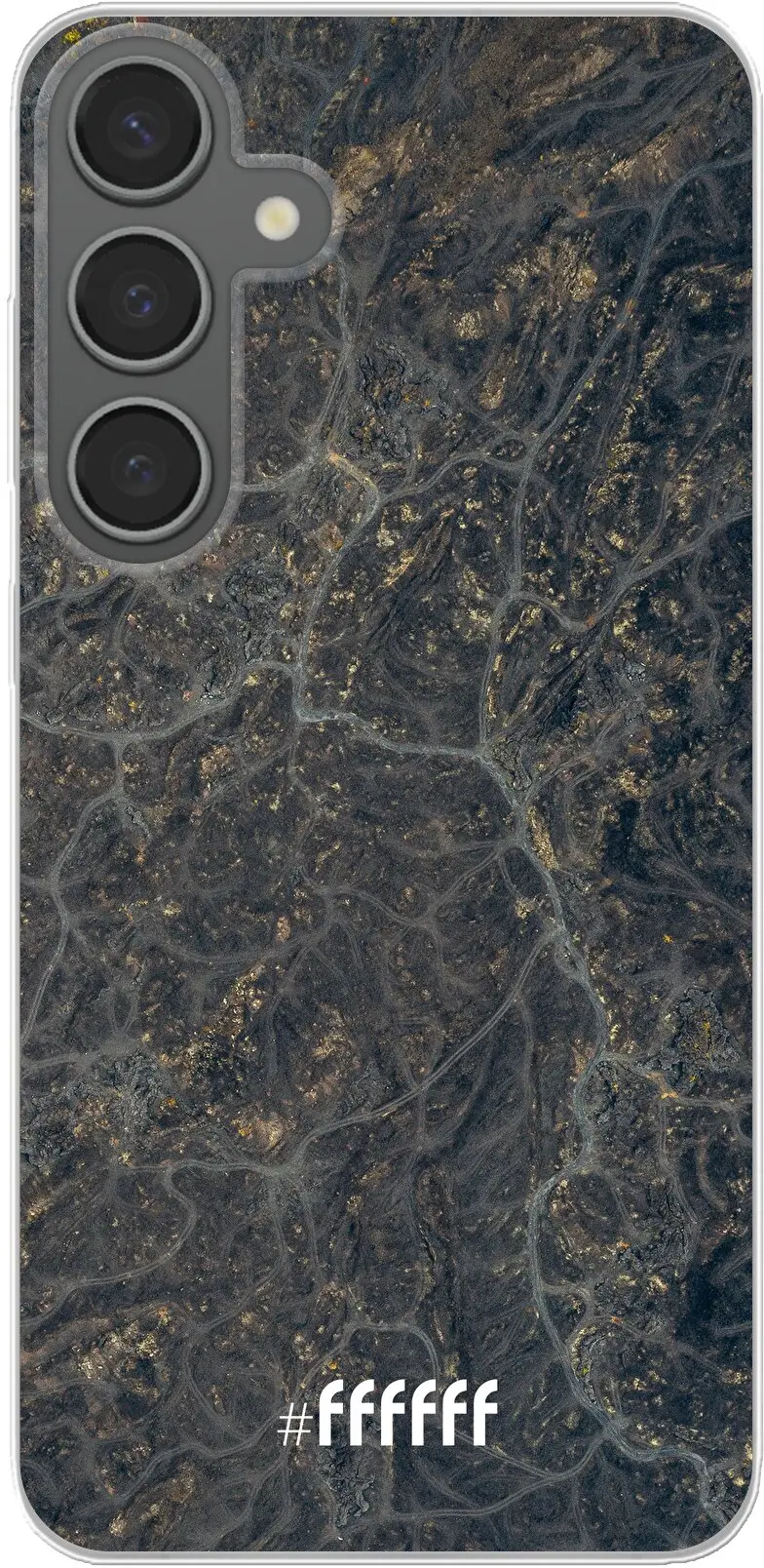 Golden Glitter Marble Galaxy S24 Plus