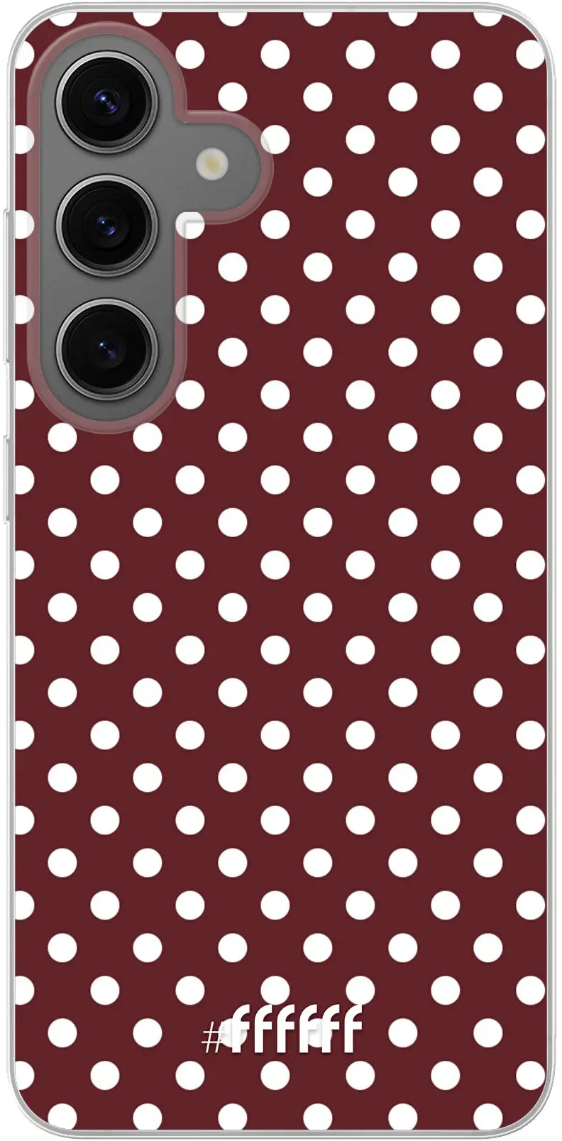 Burgundy Dots Galaxy S24