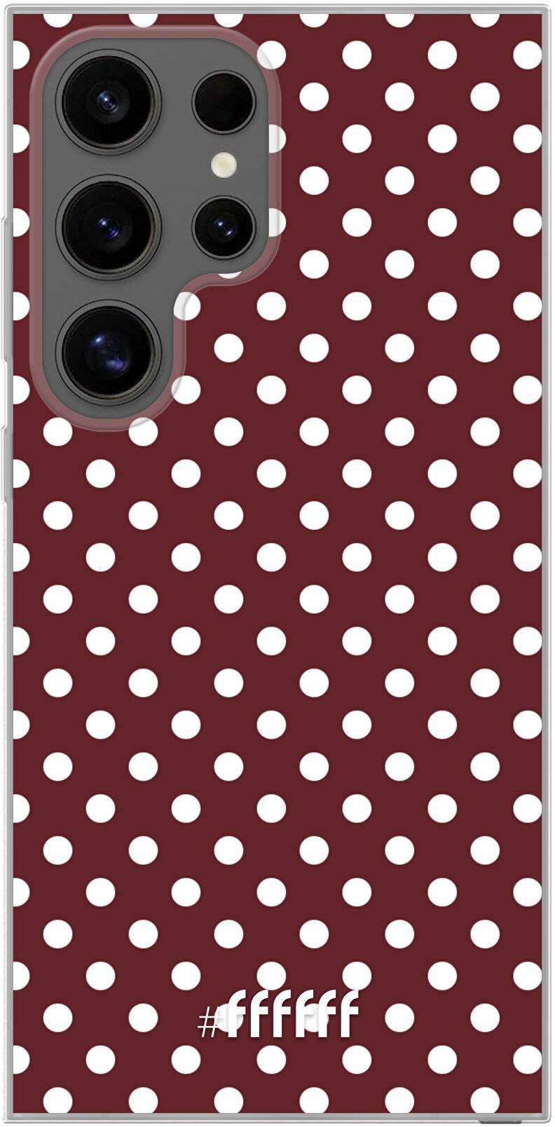 Burgundy Dots Galaxy S24 Ultra