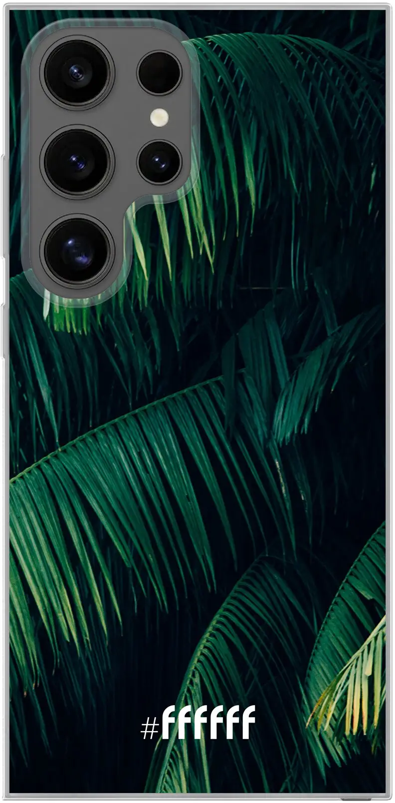 Palm Leaves Dark Galaxy S24 Ultra