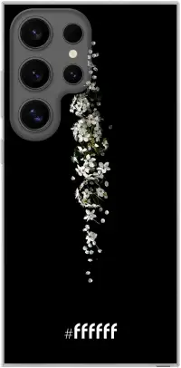 White flowers in the dark Galaxy S24 Ultra