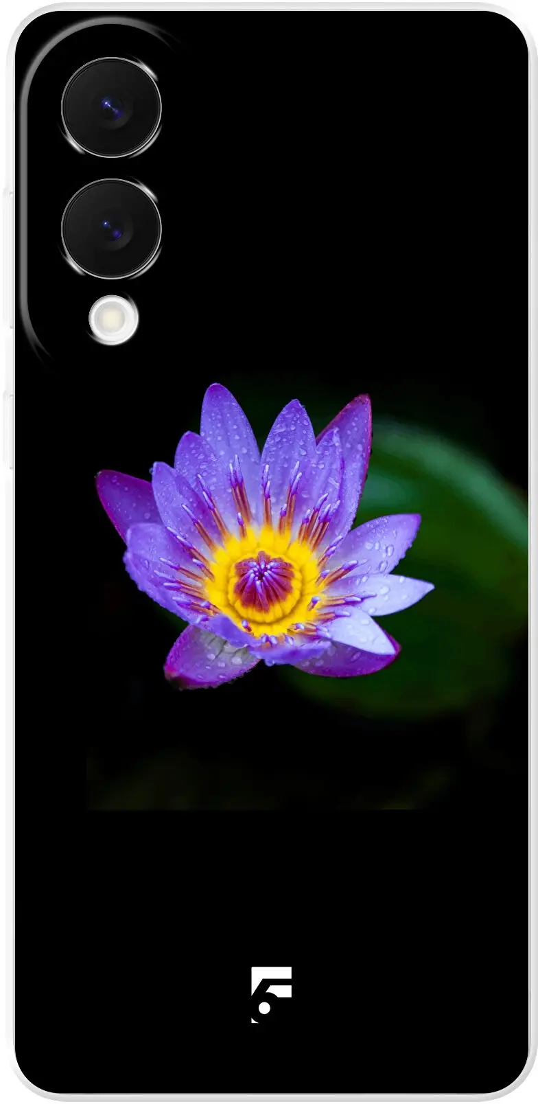 Purple Flower in the Dark Galaxy S25 Edge