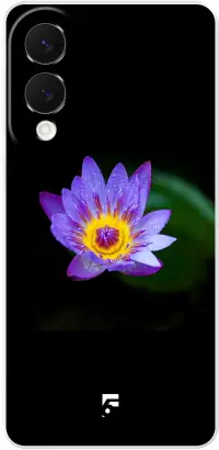 Purple Flower in the Dark Galaxy S25 Edge