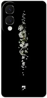 White flowers in the dark Galaxy S25 Edge