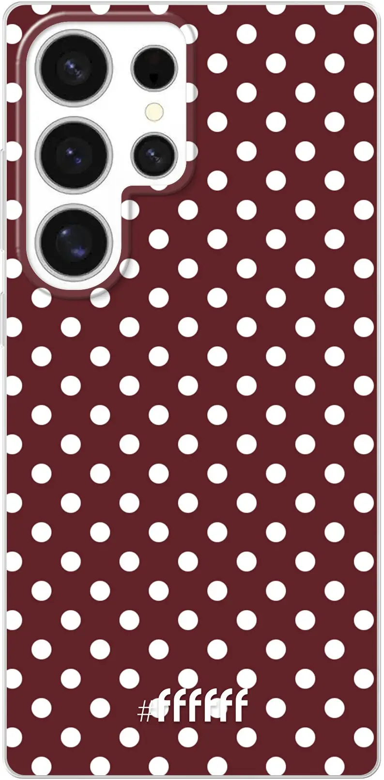 Burgundy Dots Galaxy S25 Ultra