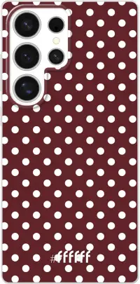 Burgundy Dots Galaxy S25 Ultra