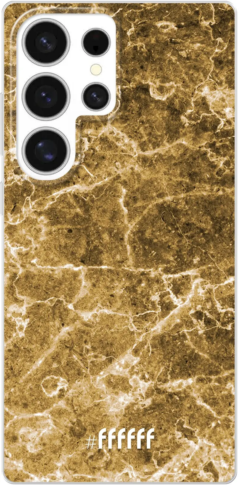 Gold Marble Galaxy S25 Ultra