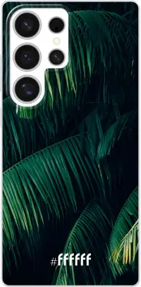 Palm Leaves Dark Galaxy S25 Ultra