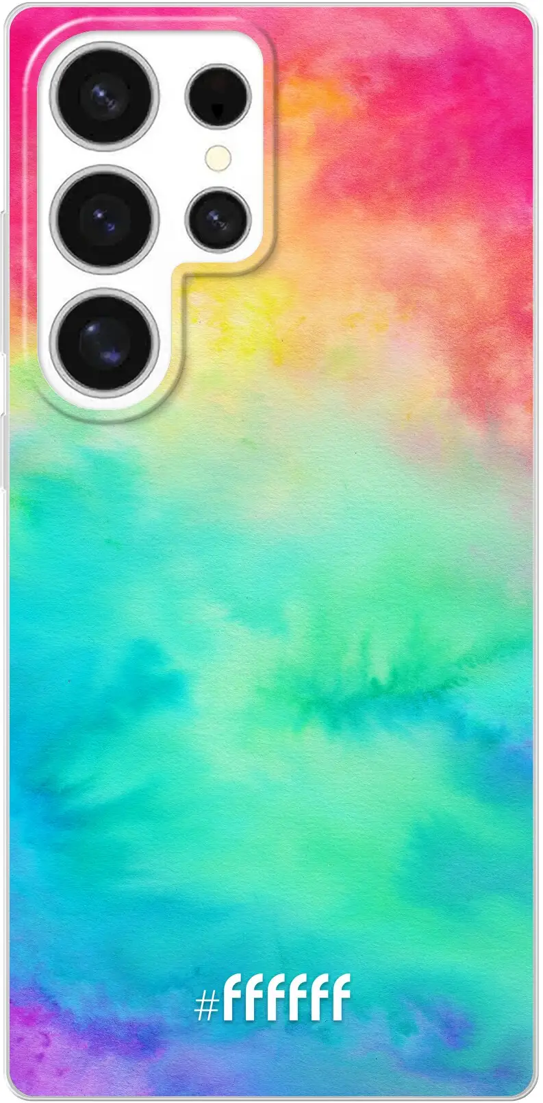 Rainbow Tie Dye Galaxy S25 Ultra