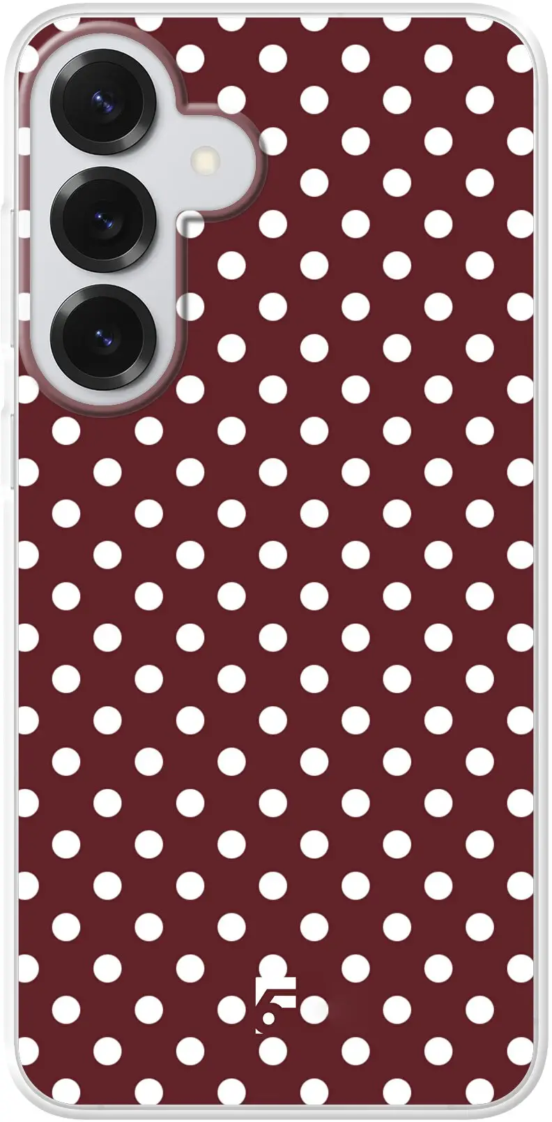 Burgundy Dots Galaxy S26 Plus