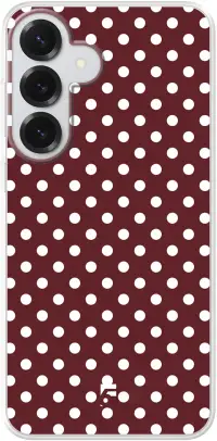 Burgundy Dots Galaxy S26 Plus