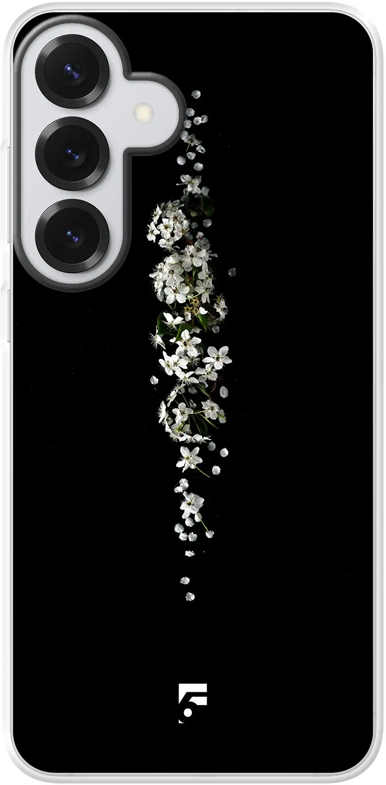 White flowers in the dark Galaxy S26 Plus