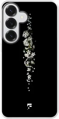White flowers in the dark Galaxy S26 Plus