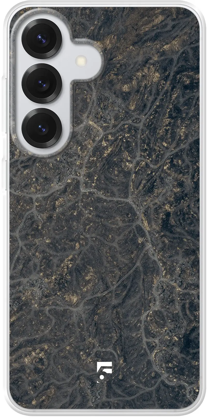 Golden Glitter Marble Galaxy S26