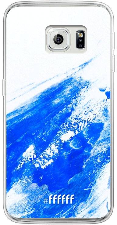 Blue Brush Stroke Galaxy S6 Edge