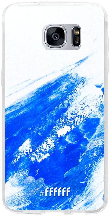 Blue Brush Stroke Galaxy S7 Edge