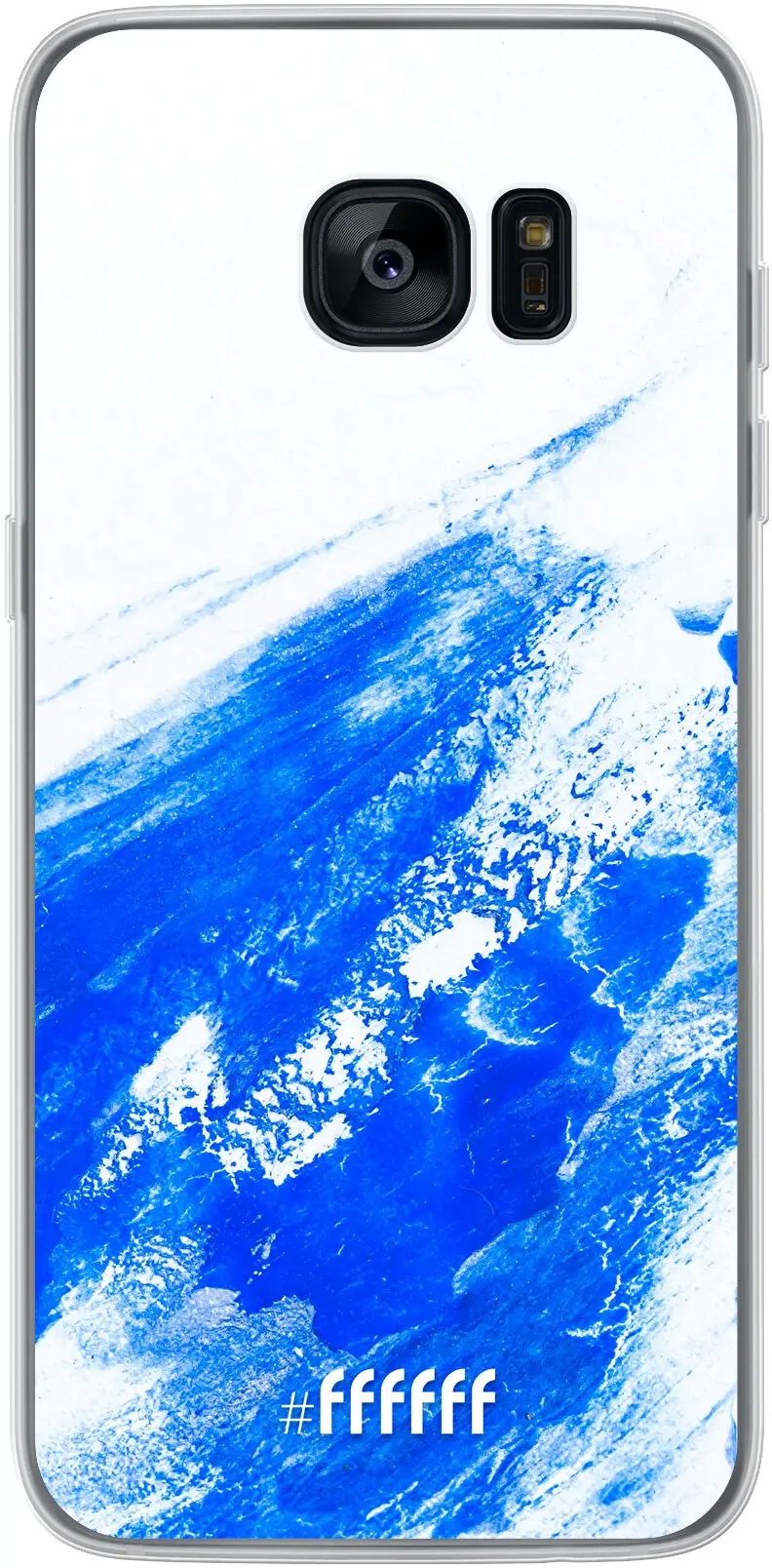 Blue Brush Stroke Galaxy S7 Edge