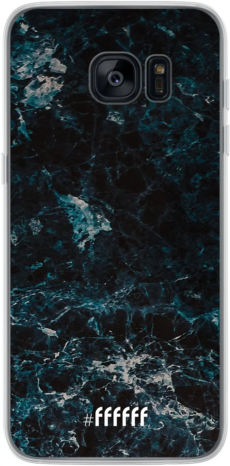 Dark Blue Marble Galaxy S7 Edge