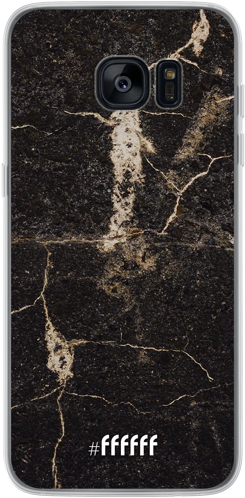 Dark Golden Marble Galaxy S7 Edge