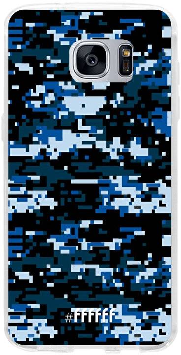 Navy Camouflage Galaxy S7 Edge