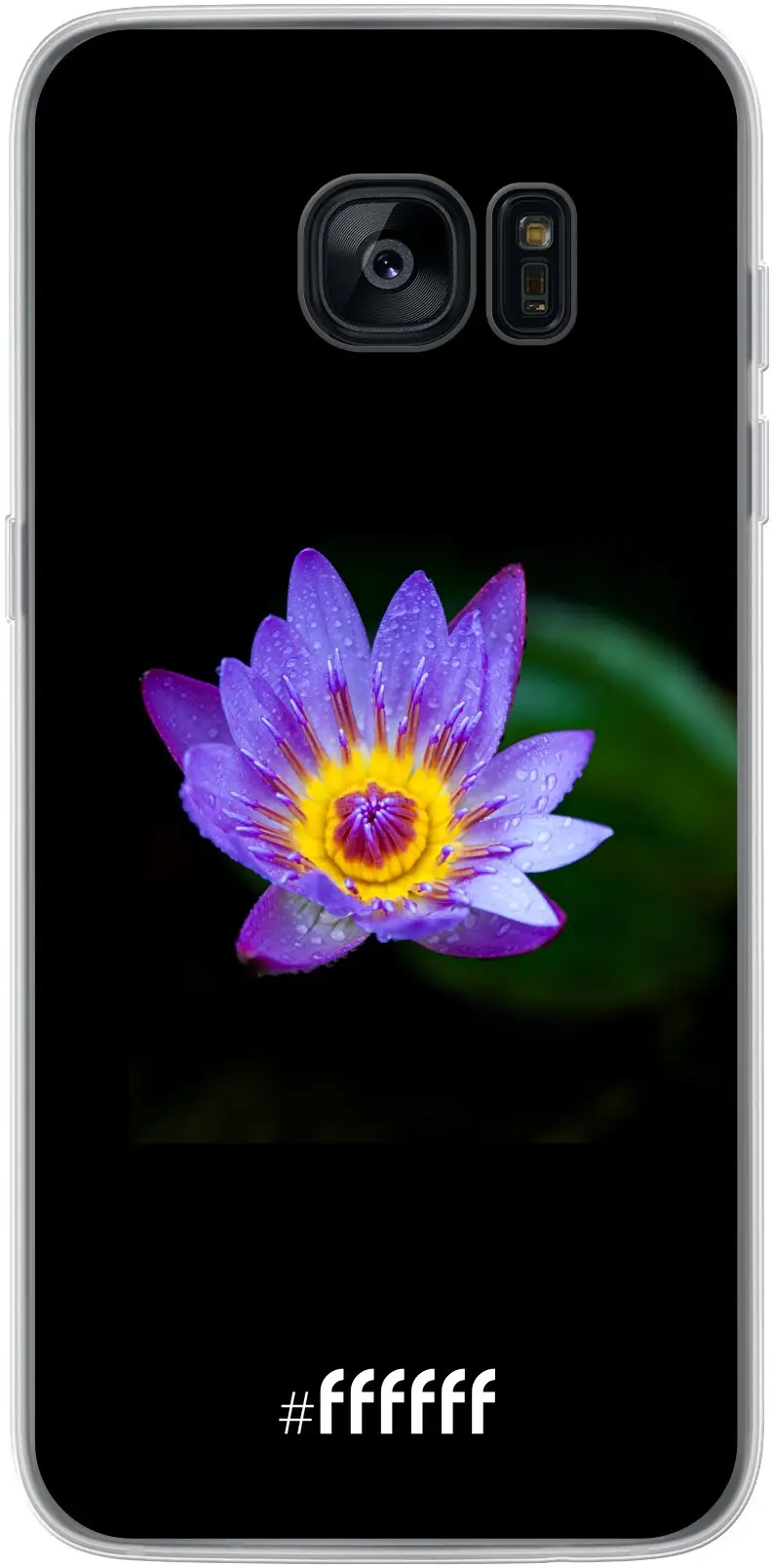 Purple Flower in the Dark Galaxy S7 Edge