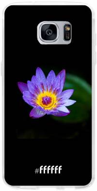 Purple Flower in the Dark Galaxy S7 Edge
