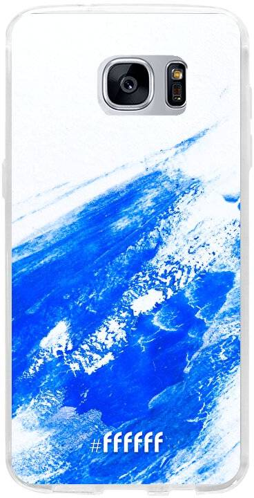 Blue Brush Stroke Galaxy S7