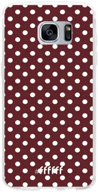 Burgundy Dots Galaxy S7